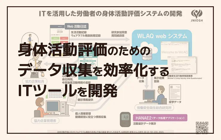 身体活動評価のためのデータ収集を効率化するITツールを開発